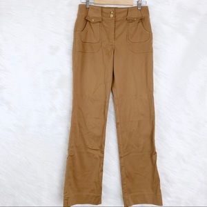 St. John straight leg brown pants
